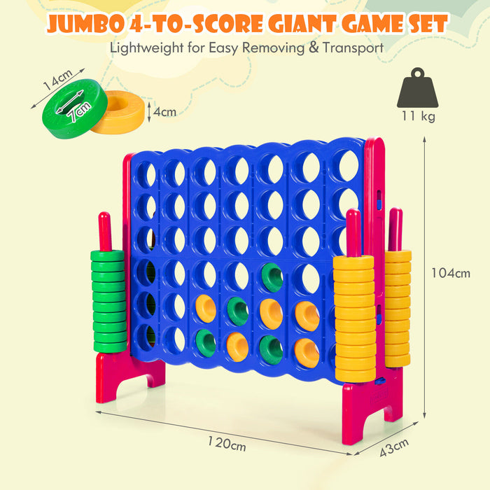 Jumbo 4-to-Score Giant Game Set with Quick-Release Lever-