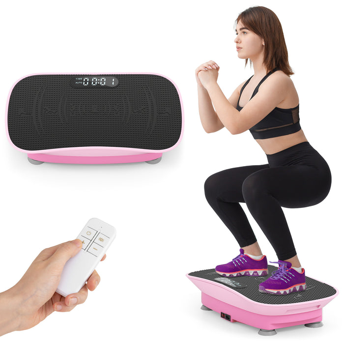 Vibration Plate Exercise Machine for Lymphatic Drainage and Weight Loss with 10 Speed Intensities-Orange