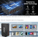 240W 6‑Port GaN PD Charger — 4 Type‑C & 2 USB‑A, Travel USB Tower for iPhone, iPad & MacBook
