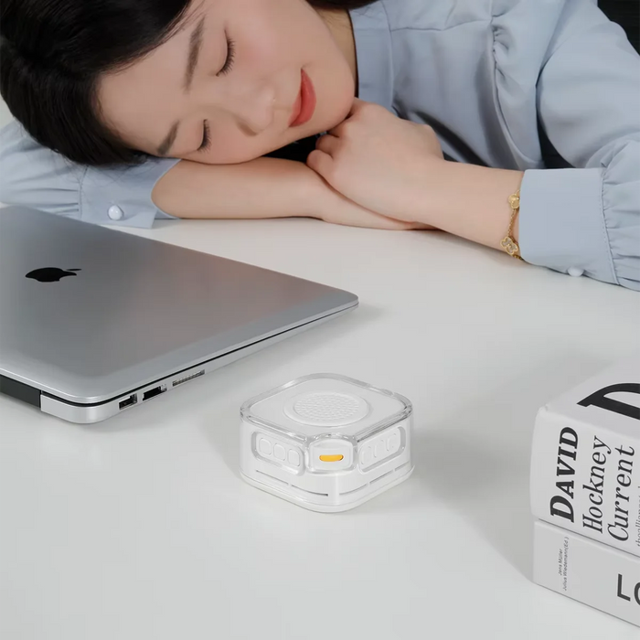 White Noise Sound Machine — 28 Soothing Sounds, 3-Level Night Light & Portable Bluetooth Speaker