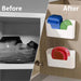 Adhesive Wall-Mounted Storage Rack – Single-Tier Kitchen & Bathroom Organiser (1pc/2pc)