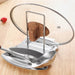 Stainless Steel Pot Lid & Utensil Holder – Multi-Functional Kitchen Rack, Silver