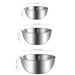 3-Piece Stainless Steel Mixing Bowl Set with Measurement Marks – Thick & Rust-Resistant