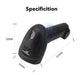 U12 1D/2D Barcode Scanner — Wired, Bluetooth & Wireless for Retail and Logistics