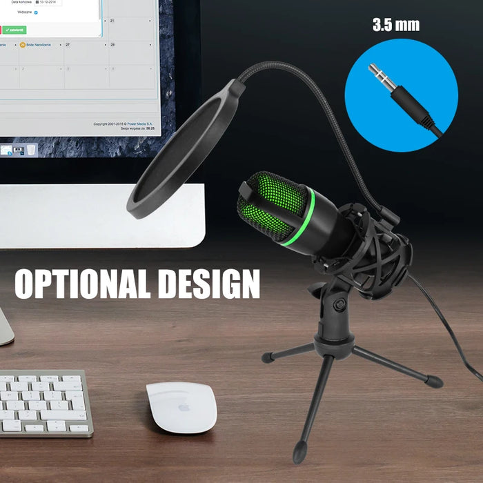 USB Condenser Microphone for PC & Laptop — Streaming, Podcasts, Gaming, Vocals