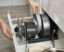 Expandable Pots & Pans Storage Rack for Cabinets — 6 Adjustable Shelves, Pot & Lid Holder