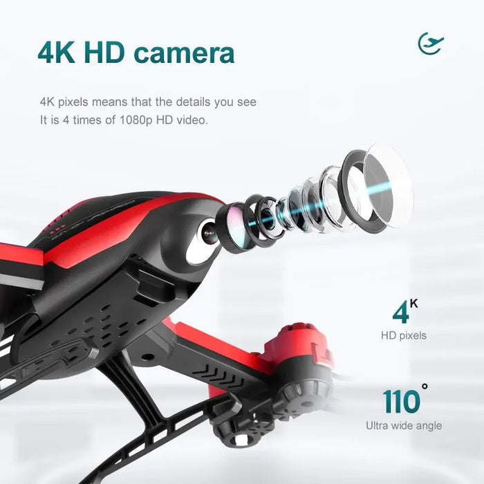 V10 RC - Mini Drone with Professional 4K HD Camera, FPV, Quadcopter - Perfect for Hobbyists, Toy for Kids and Adults