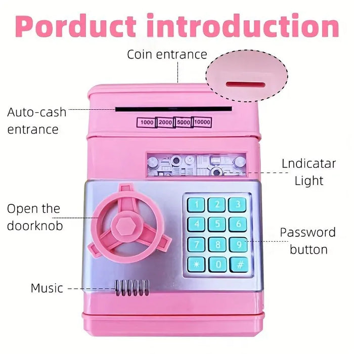 ATM Machine Piggy Bank Toy - Money Saving Cash Box, Ideal for Teen Girls - Perfect Christmas or Birthday Gift Solution