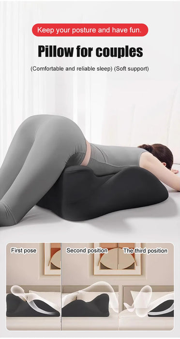 Multifunctional Bed Lounger Pillow — Ergonomic Memory Foam Backrest for Sleeping, Reading & Phone Use