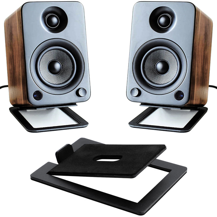 Carbon Steel Tabletop Speaker Base — Shock-Absorbing Stand