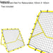 100 x 100 cm Football Rebound Net with 20 Elastic Ropes