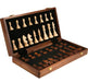 Wooden Folding Chess Set — 39×39cm Traditional Handcrafted Pieces