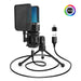 USB Condenser Microphone Kit for PC & Laptop — Desktop Streaming, Podcasting and Gaming
