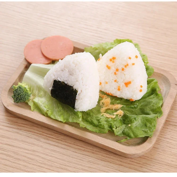 Triangle Onigiri Mould – Rice & Vegetable Roll Press, Small or Large, Food‑grade PP (Yellow/White)