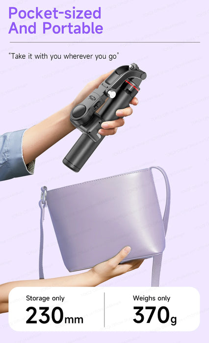 C22 AI Face-Tracking Handheld Gimbal Stabiliser — 3‑in‑1 Selfie Stick & Tripod for Smartphones
