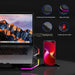 Gaming Laptop Cooler Pad — Six Fans, 15.6in Adjustable Stand with RGB & 2 USB Ports