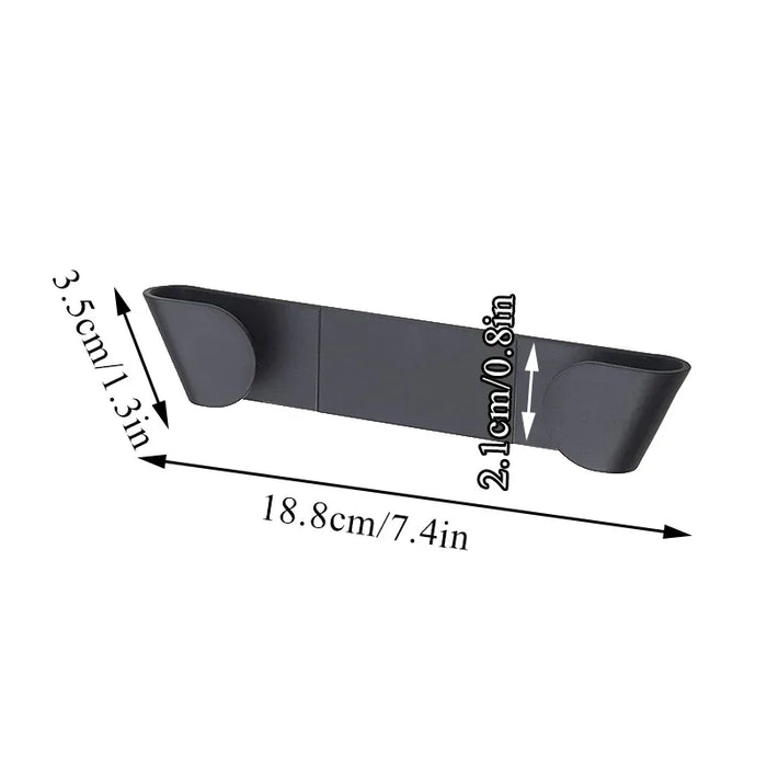 Self‑Adhesive Wall‑Mounted Pot Lid Rack – Black (1/2/4 pcs)