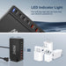 240W 6‑Port GaN PD Charger — 4 Type‑C & 2 USB‑A, Travel USB Tower for iPhone, iPad & MacBook
