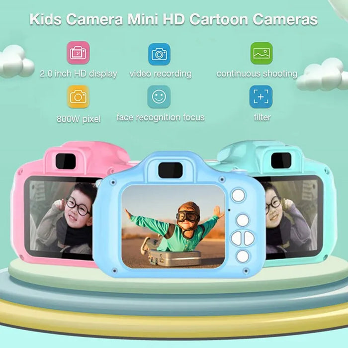 X2 Children - Mini Digital Camera with Picture Taking and Video Recording, Small SLR Toy - Ideal for Young Photographers and Children Learning Photography
