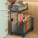 2-Tier Pull-Out Under-Sink Organiser — Adjustable Kitchen Cabinet Rack