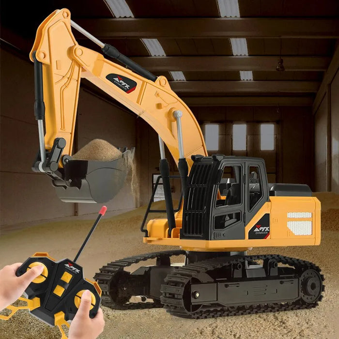 RC Excavator Dumper Car - 2.4G Remote Control Engineering Crawler Truck Toy - Ideal Christmas Gift for Boys and Kids