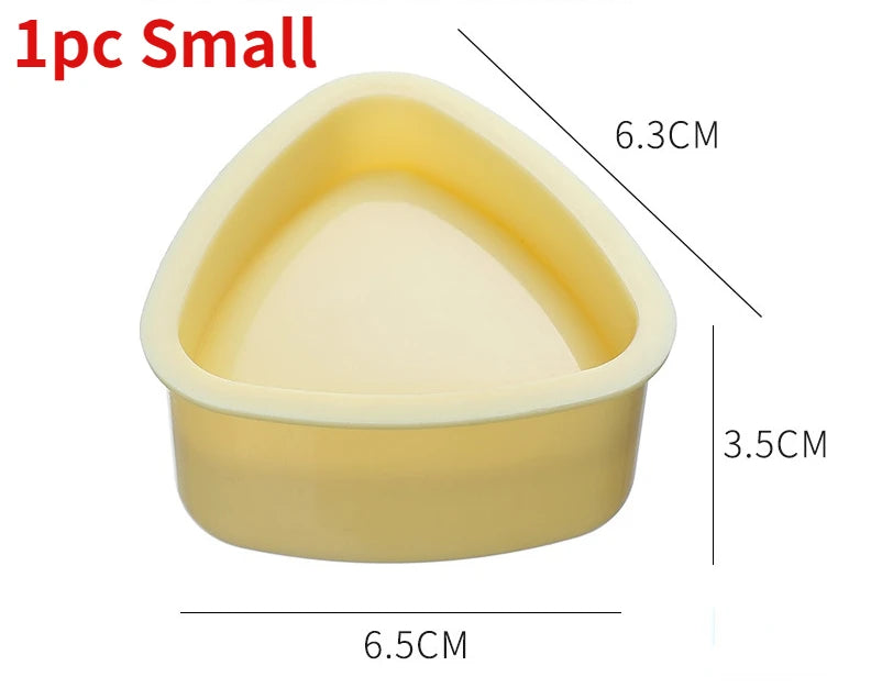 Triangle Onigiri Mould – Rice & Vegetable Roll Press, Small or Large, Food‑grade PP (Yellow/White)