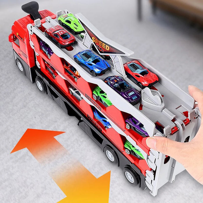 Folding Deformation Toy Truck - Kids Transport Track Toy, Creative Play - Ideal Children's Day Gifts for Boys