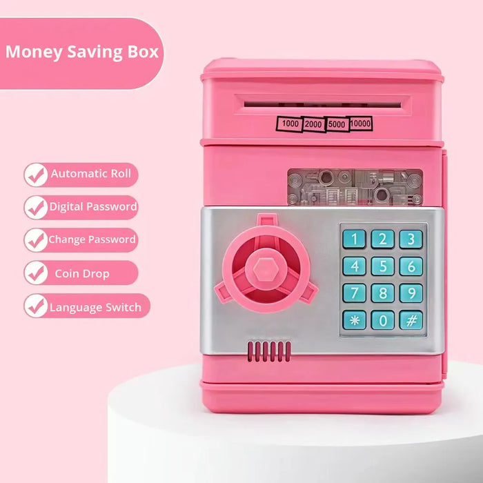 ATM Machine Piggy Bank Toy - Money Saving Cash Box, Ideal for Teen Girls - Perfect Christmas or Birthday Gift Solution