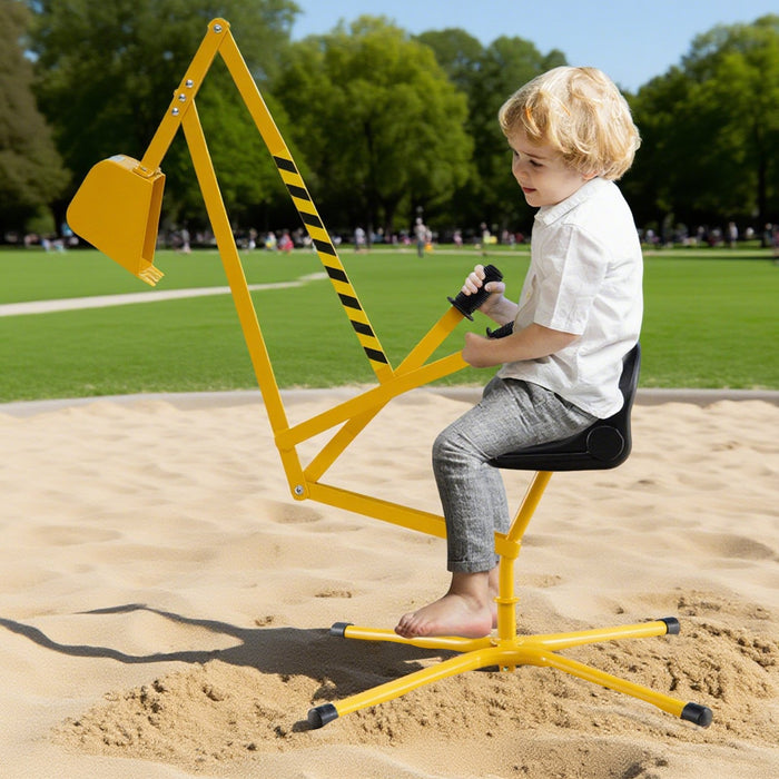 Sand Digger for Kids Sandbox Toy Digger with 360° Rotatable Function-