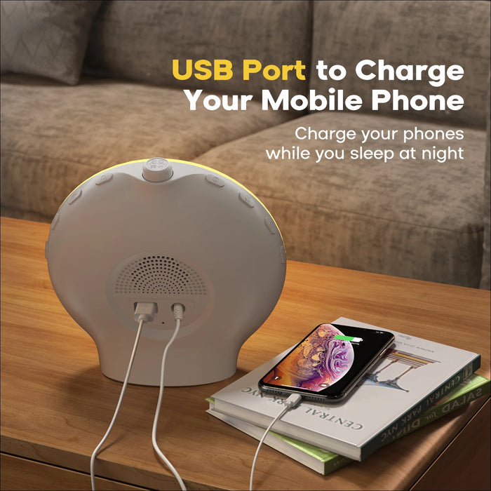 Wake Up Light Alarm Clock — Sunrise/Sunset Simulation, FM Radio & Night Light