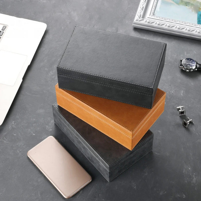 PU Leather Faraday Box for Car Keys – RFID Signal‑Blocking Key Fob Protector