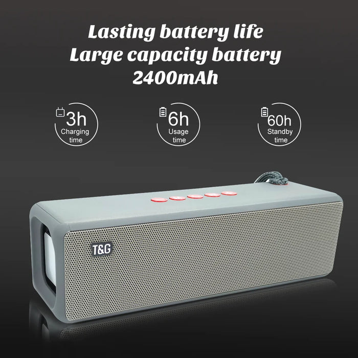 TG271 Bluetooth Speaker - 2400mAh Portable Wireless Speakers, Loudspeaker, Waterproof, Outdoor Bass Column, USB, TF, FM Sound Box - Designed for Outdoor Adventures and Music Enthusiasts
