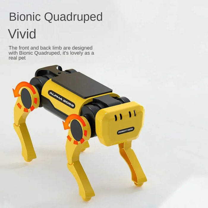 Solar-Powered Robot - Electric Mechanical Dog, Assembly Science Technology DIY Toy - Ideal for Kids' Intellectual Development and Educational Gifting