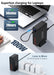 240W 6‑Port GaN PD Charger — 4 Type‑C & 2 USB‑A, Travel USB Tower for iPhone, iPad & MacBook