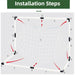 Foldable Children's Football Goal with Pump & Ball – Portable Soccer Set