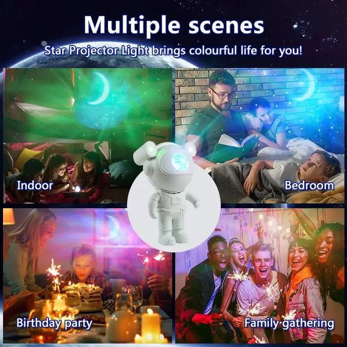 Galaxy - Starry Sky Astronaut Lamp, Night Light Projector and Decorative Luminaires - Ideal Home and Room Decor for Kids and Space Enthusiasts