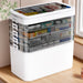 White Portable Medicine Storage Box — Heavy-Duty Plastic Organiser with Drawers & Doors (4/5/6 Floors)