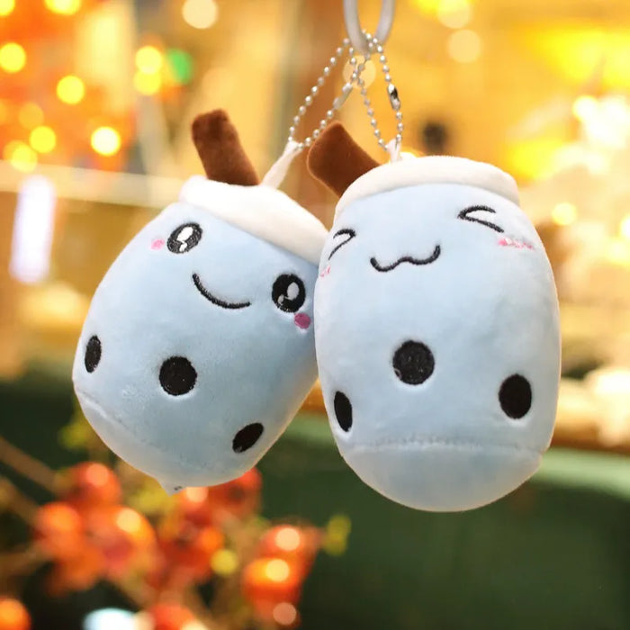 Kawaii Bubble Tea - Plush Keychain, Stuffed Boba Doll, Cute Backpack Decoration - Ideal Birthday Gift for Girls
