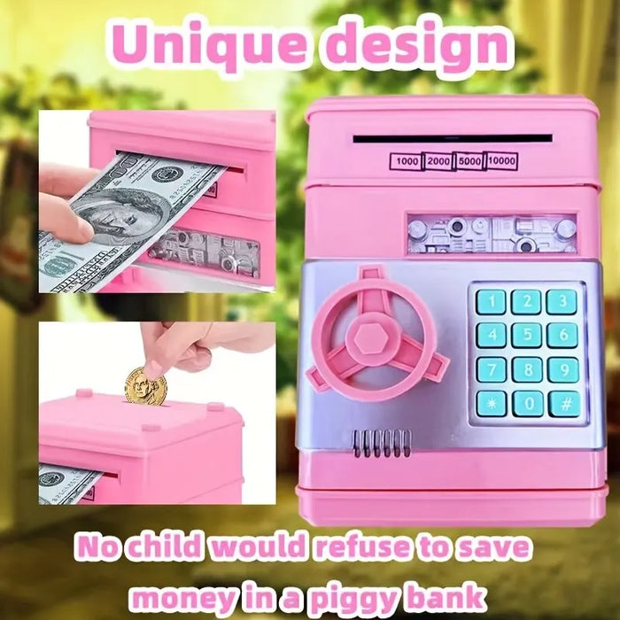 ATM Machine Piggy Bank Toy - Money Saving Cash Box, Ideal for Teen Girls - Perfect Christmas or Birthday Gift Solution