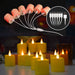 Rechargeable Waterproof LED Tea Lights with Remote Timer — Flameless Home & Wedding Candles