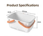 Large Capacity Portable Bath Basket – Handheld Shower Caddy & Bathroom Organiser