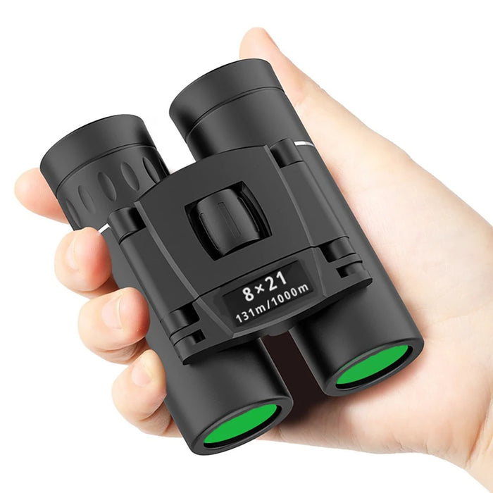 Mini 8x21 Compact Binoculars for Concerts, Sports & Birdwatching