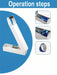 Wall-Mounted Can Crusher — Heavy-Duty White Metal Compactor