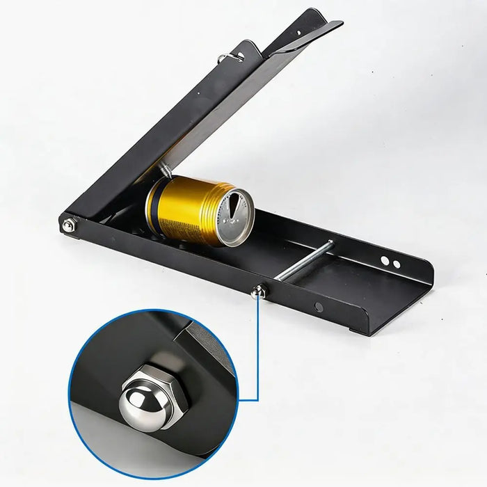Foot‑Operated Lever Can Crusher — Cast Iron, Effort‑Saving & Non‑Slip (1pc)