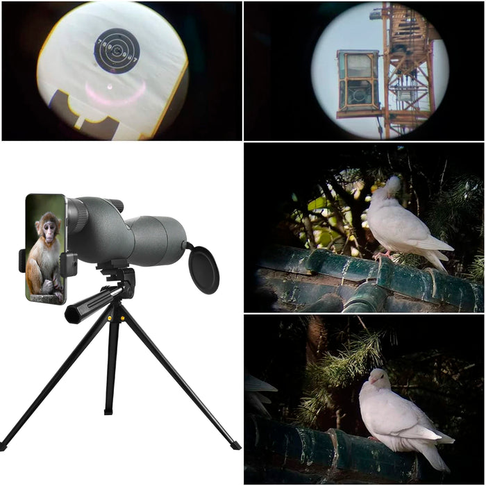 25–75x60 Spotting Scope — 60mm FMC, BAK4 Prism, Waterproof with Tripod & Phone Adapter
