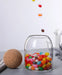 Hand‑blown Glass Storage Jars with Ball Cork Stopper — Transparent Kitchen Organiser for Tea, Spices & Nuts