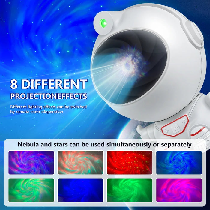 Astronaut Galaxy Starry Projector Model - Night Lamp with Remote and Timer for Starlit Bedroom Decor - Ideal Decorative Gift for Kids