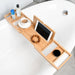 Expandable Wooden Bathtub Caddy Tray – Telescopic, Non‑slip Tablet & Soap Holder
