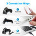 U20 Bluetooth & Wired 2D Barcode Scanner — Portable Handheld 1D/2D QR Reader