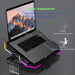 Gaming Laptop Cooler Pad — Six Fans, 15.6in Adjustable Stand with RGB & 2 USB Ports